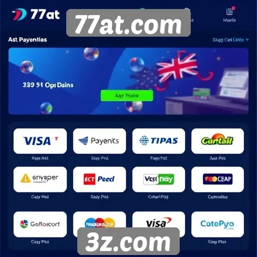 Revisão das opções de pagamento disponíveis no 77at.com